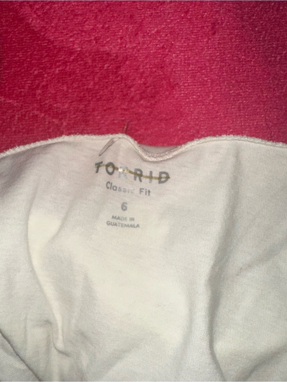 torrid• 6X classic cotton v-neck tee - Picture 5 of 5